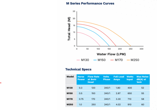 Oasis M250 1HP Pool & Spa Pump - Image 2